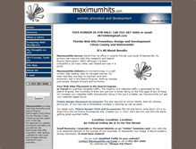 Tablet Screenshot of maximumhits.com